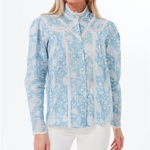 THE SHIRT BY ROCHELLE BEHRENS

Blue Paisley Priya Shirt